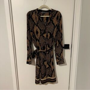 GREAT CONDITION - Size 16 - Melanie Lyne - Stylish Snake Print Dress